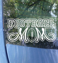 Load image into Gallery viewer, Football Mom Car Decal | Sports Mom Bumper Sticker
