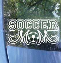 Load image into Gallery viewer, Soccer Mom Car Decal | Sports Mom Bumper Sticker
