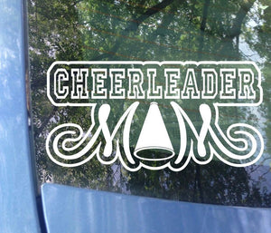 Cheerleader Mom Car Decal | Sports Mom Bumper Sticker