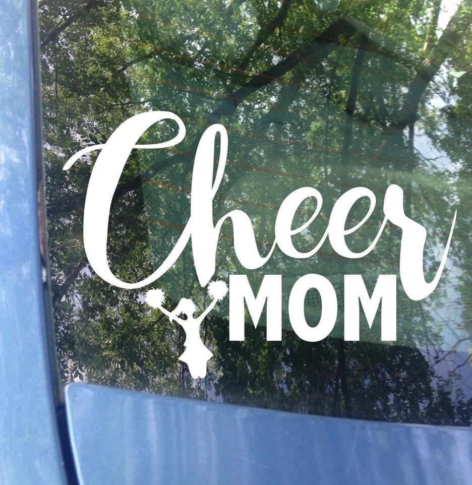 Cheer Mom Car Decal | Sports Mom Bumper Sticker
