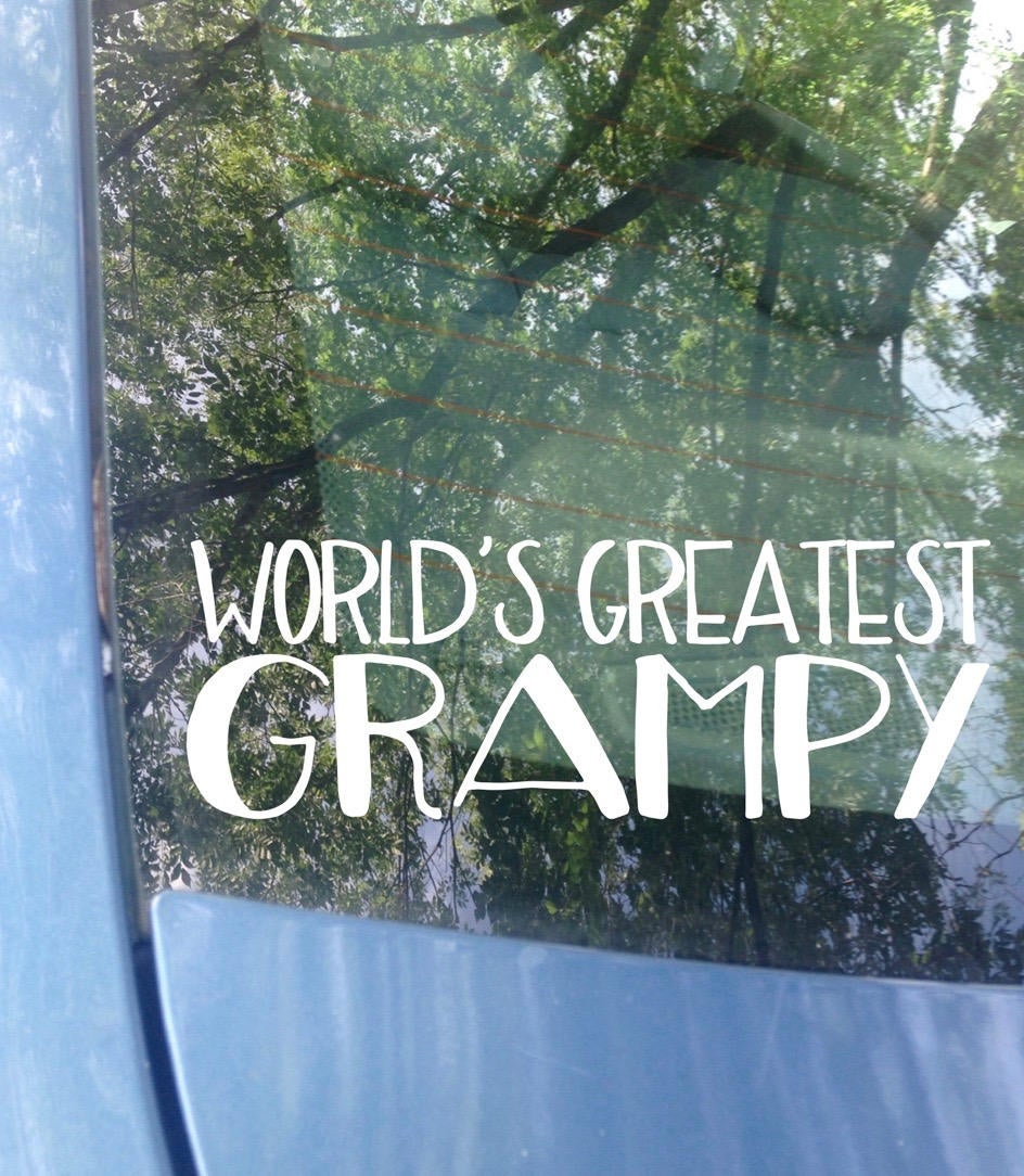 World's Greatest Grampy Car Decal