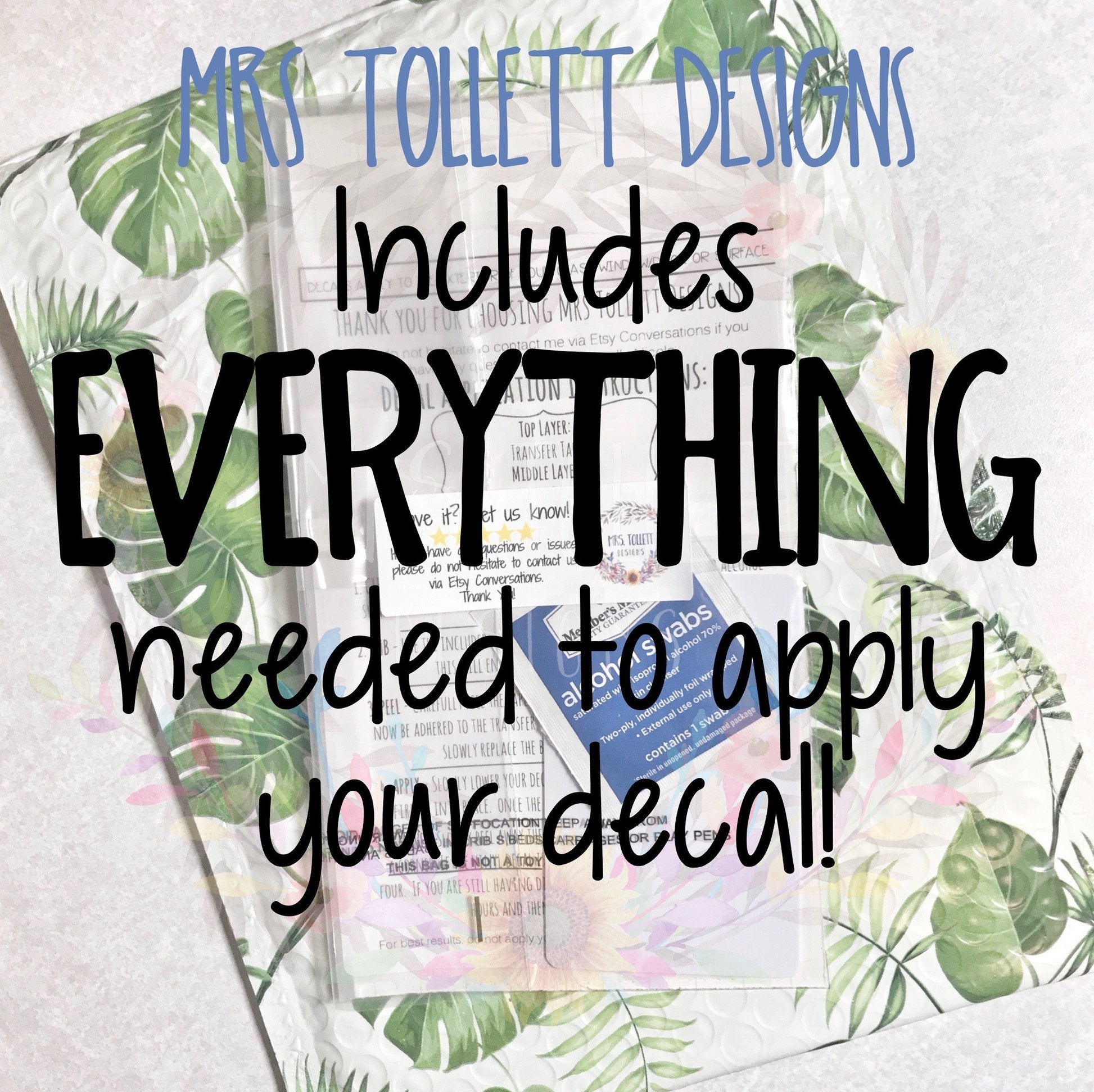 Mrs Tollett Designs, Car Decals, Decal, Bumper Sticker, Everything you need, Easy Decal