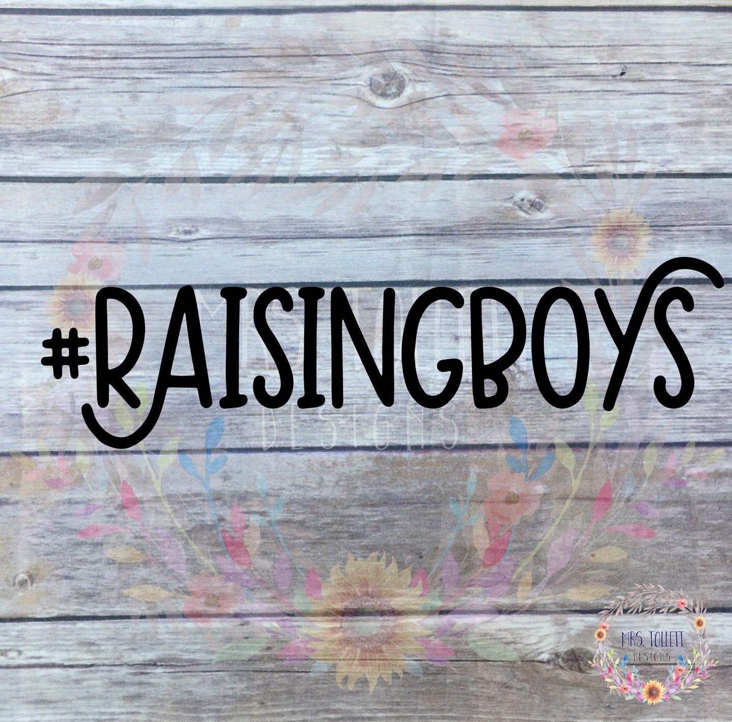 Raising Boys Car Decal | Mom of Boys Bumper Sticker