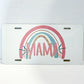 Mama Boho Rainbow Decorative Car Plate