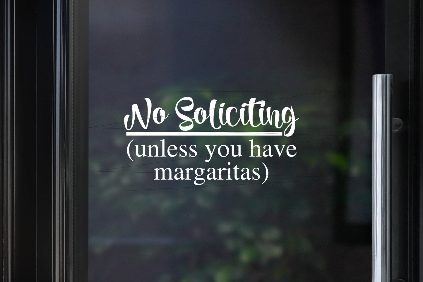 No Soliciting Decal | Kid or Margaritas