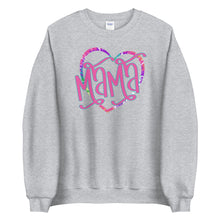 Load image into Gallery viewer, Mama Tie-Dye Heart Sweatshirt
